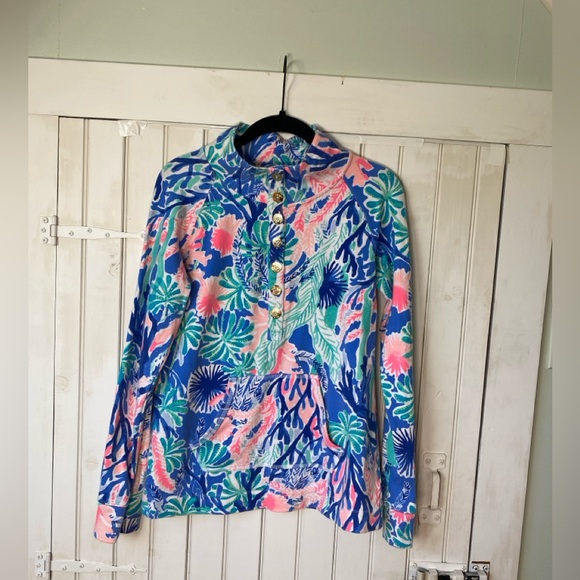 Lilly Pulitzer Captain Popover Jet Stream Size Small EUC UPF 50+ - Picture 10 of 10